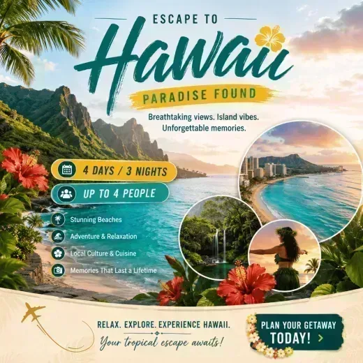 Aqua Palms Waikiki — 6D/5N Hawaii