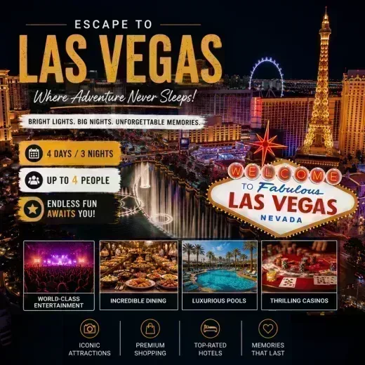 Caesars Palace — 4D/3N Las Vegas, NV