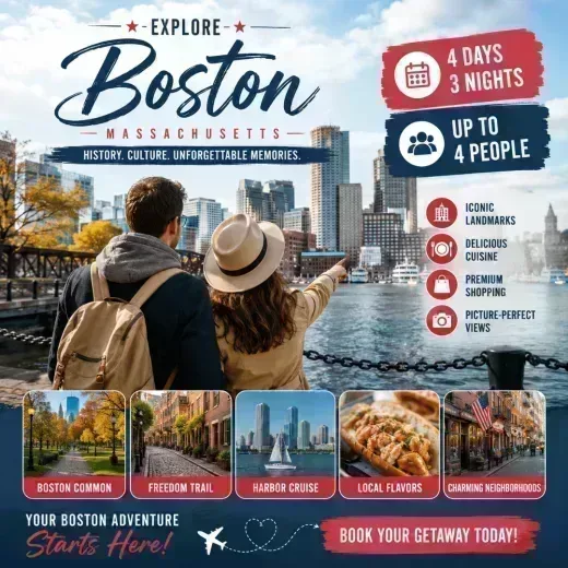 Hilton Boston Park Plaza — 4D/3N Boston, MA