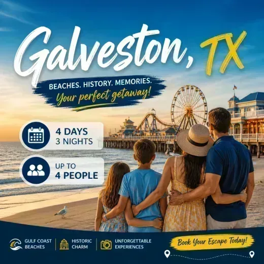 Hilton Galveston Island Resort — 4D/3N Galveston, TX