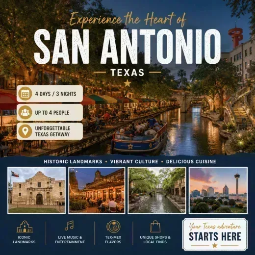 Home2 Suites by Hilton San Antonio Downtown - Riverwalk, TX — 4D/3N San Antonio, TX